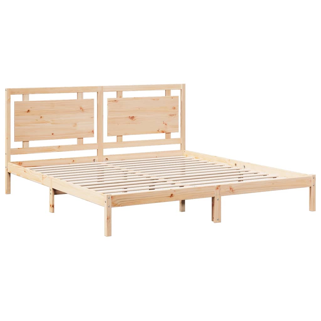 Giroletto Extra Lungo senza Materasso 200x210 cm Legno Massello | homemem39