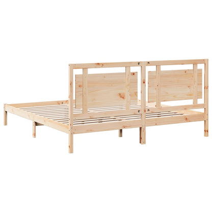Giroletto Extra Lungo senza Materasso 200x210 cm Legno Massello | homemem39