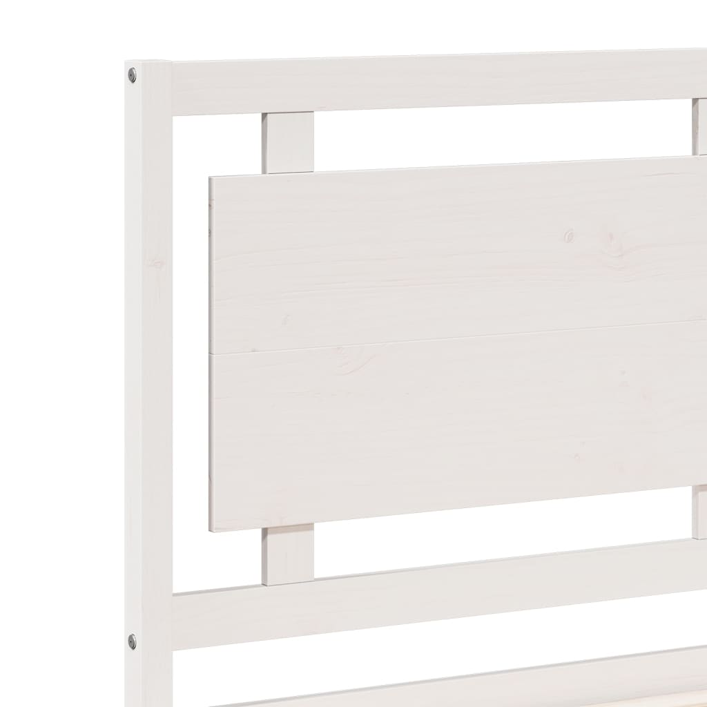 Giroletto Extra Lungo senza Materasso Bianco 200x210cm Massello | homemem39