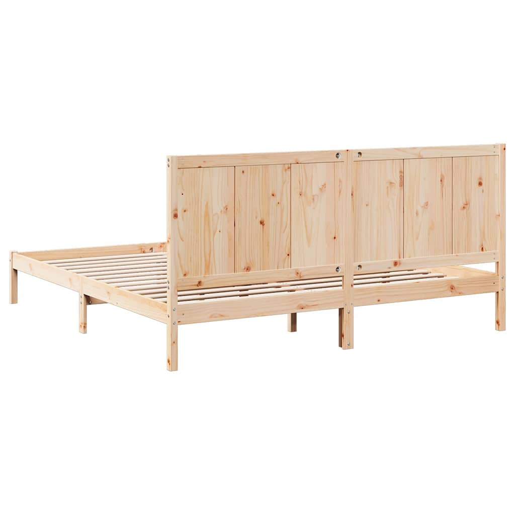 Giroletto Extra Lungo senza Materasso 200x210 cm Legno Massello | homemem39