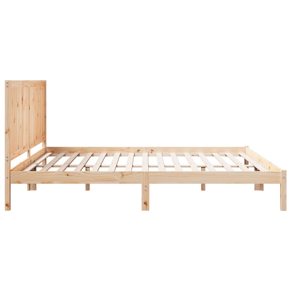 Giroletto Extra Lungo senza Materasso 200x220 cm Legno Massello | homemem39