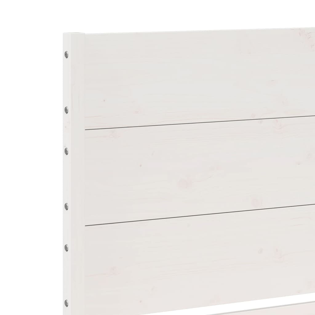 Giroletto Extra Lungo senza Materasso Bianco 140x210cm Massello - homemem39