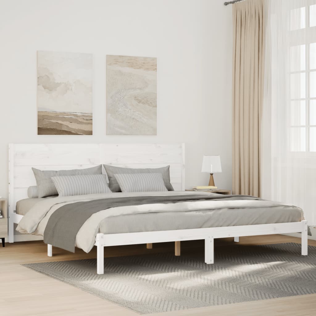 Giroletto Extra Lungo senza Materasso Bianco 140x210cm Massello - homemem39