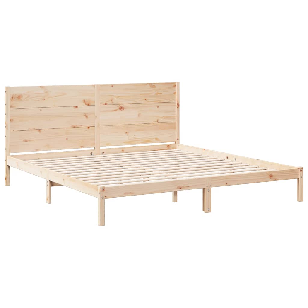 Giroletto Extra Lungo senza Materasso 200x210 cm Legno Massello | homemem39