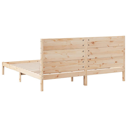 Giroletto Extra Lungo senza Materasso 200x210 cm Legno Massello | homemem39