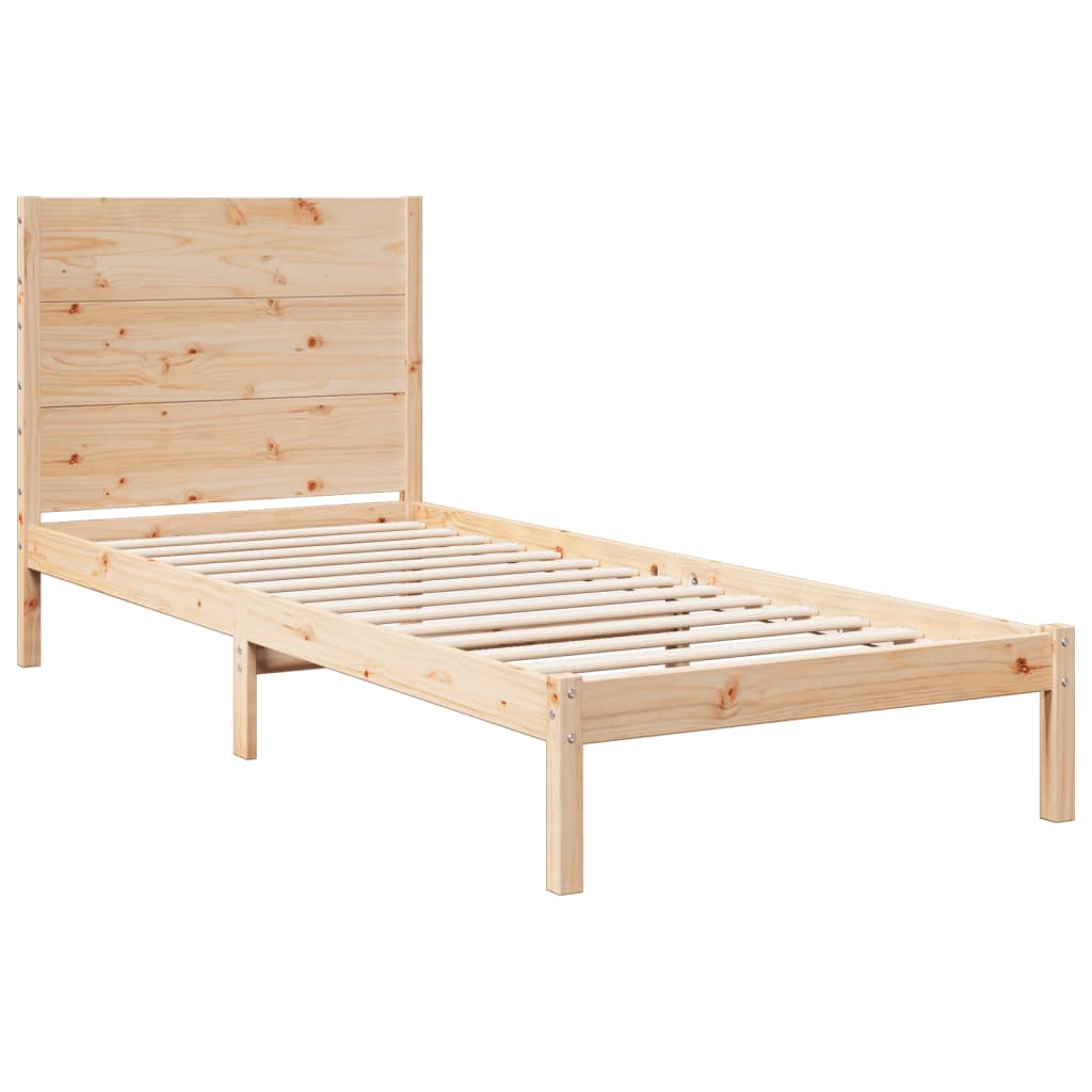 Giroletto Extra Lungo senza Materasso 100x220 cm Legno Massello - homemem39
