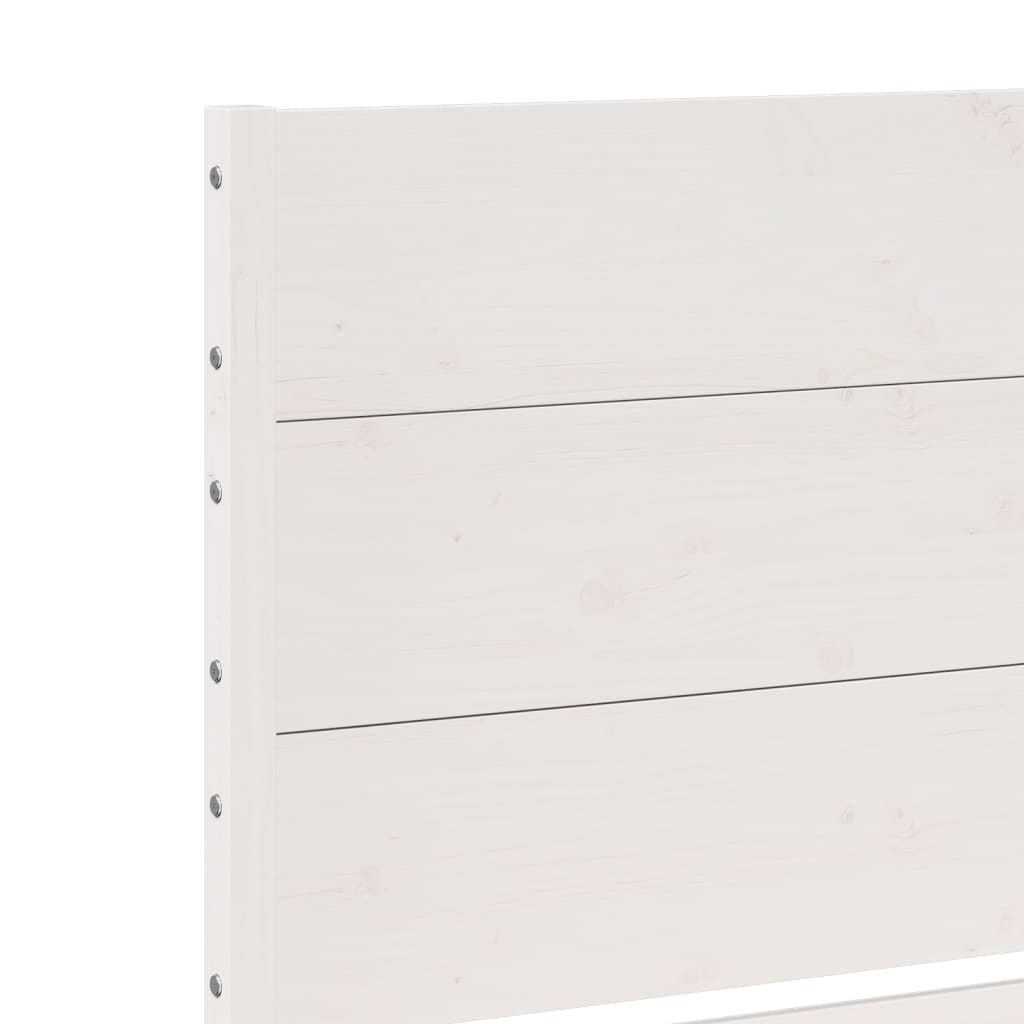 Giroletto Extra Lungo senza Materasso Bianco 140x220cm Massello - homemem39