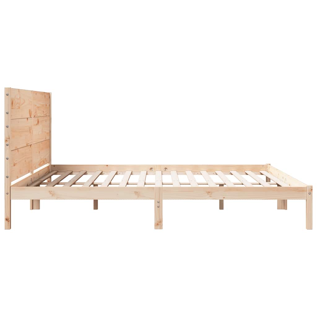 Giroletto Extra Lungo senza Materasso 200x220 cm Legno Massello | homemem39