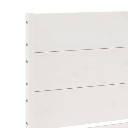 Giroletto Extra Lungo senza Materasso Bianco 200x220cm Massello - homemem39