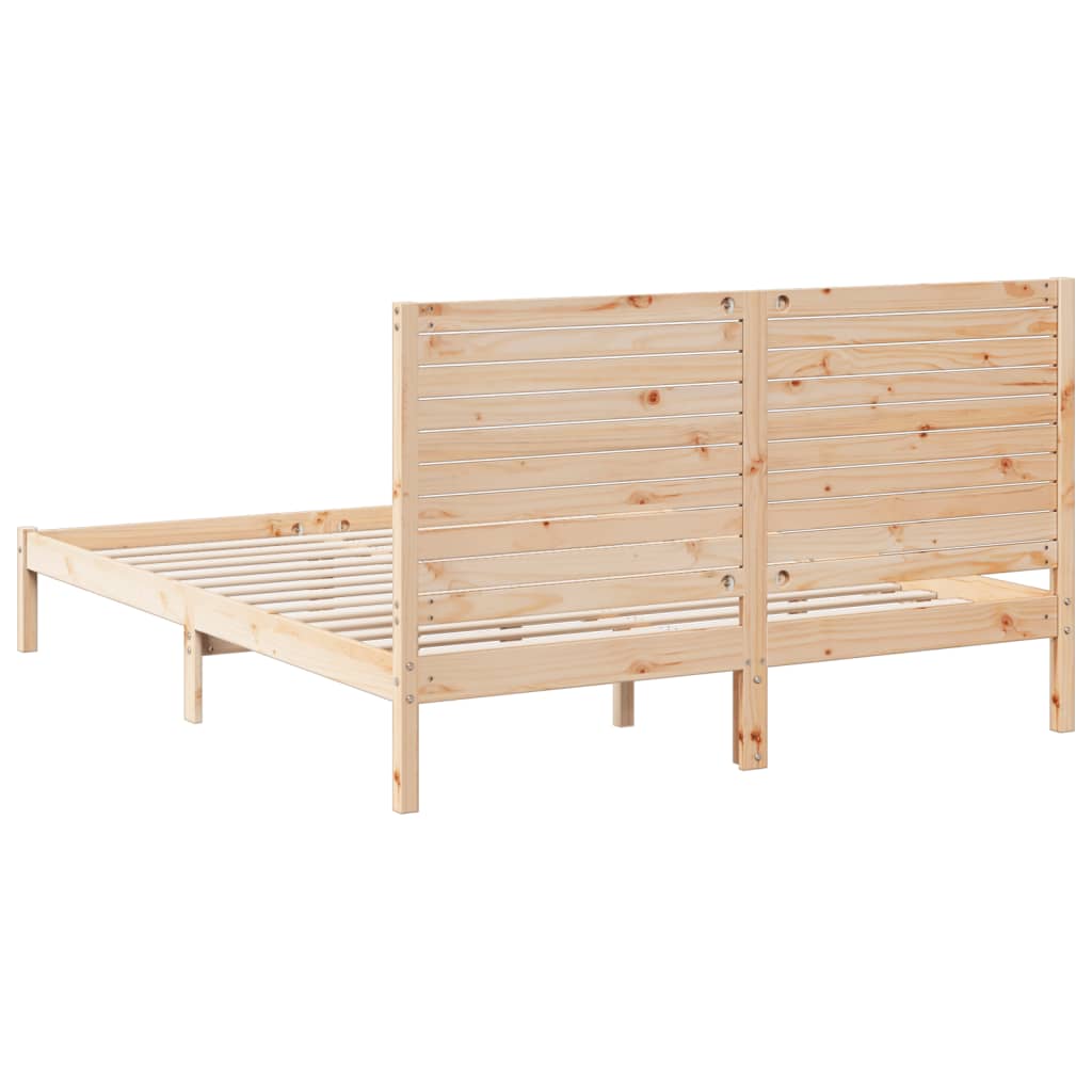 Giroletto Extra Lungo senza Materasso 140x210 cm Legno Massello | homemem39