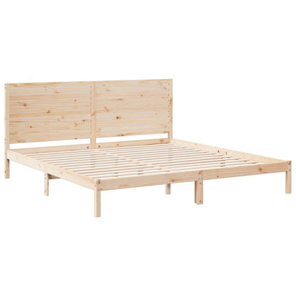 Giroletto Extra Lungo senza Materasso 180x210 cm Legno Massello - homemem39