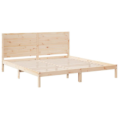 Giroletto Extra Lungo senza Materasso 200x210 cm Legno Massello | homemem39