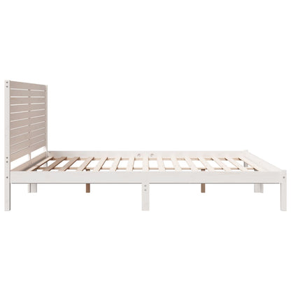 Giroletto Extra Lungo senza Materasso Bianco 200x210cm Massello | homemem39
