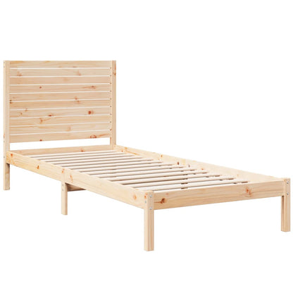Giroletto Extra Lungo senza Materasso 90x220 cm Legno Massello - homemem39