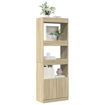 Credenza Rovere Sonoma 63x33x180 cm in Truciolato