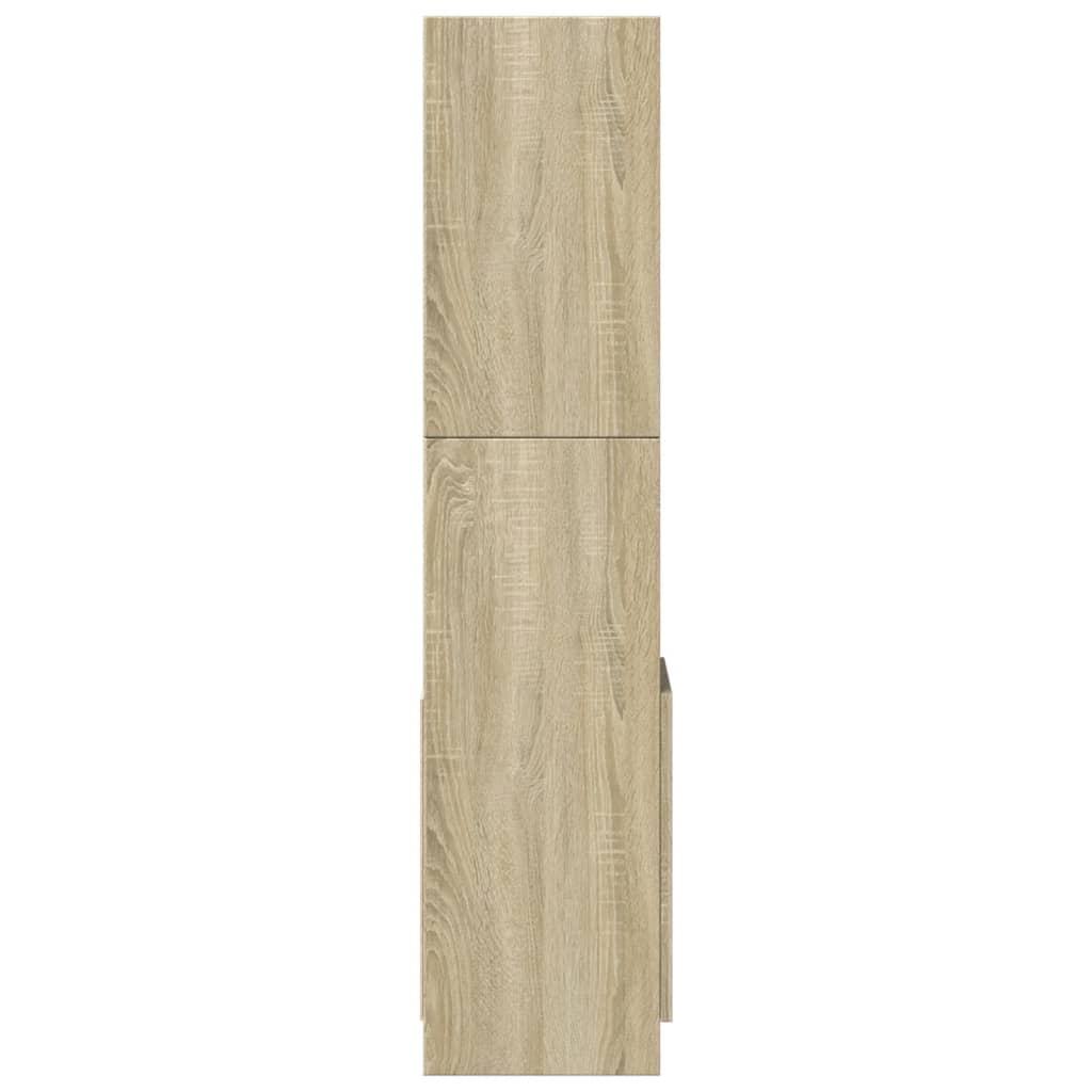 Credenza Rovere Sonoma 92x33x140 cm in Legno Multistrato