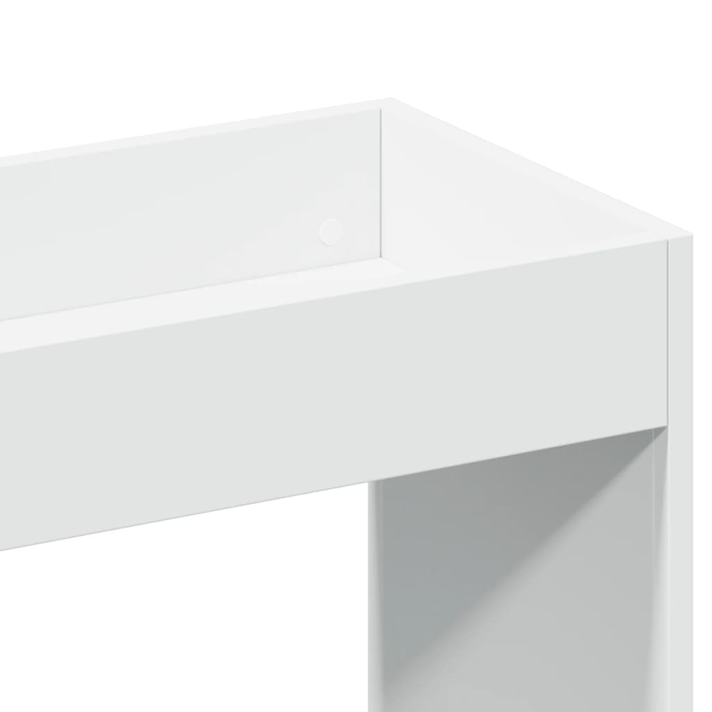 Credenza Bianca 92x33x180 cm in Legno Multistrato