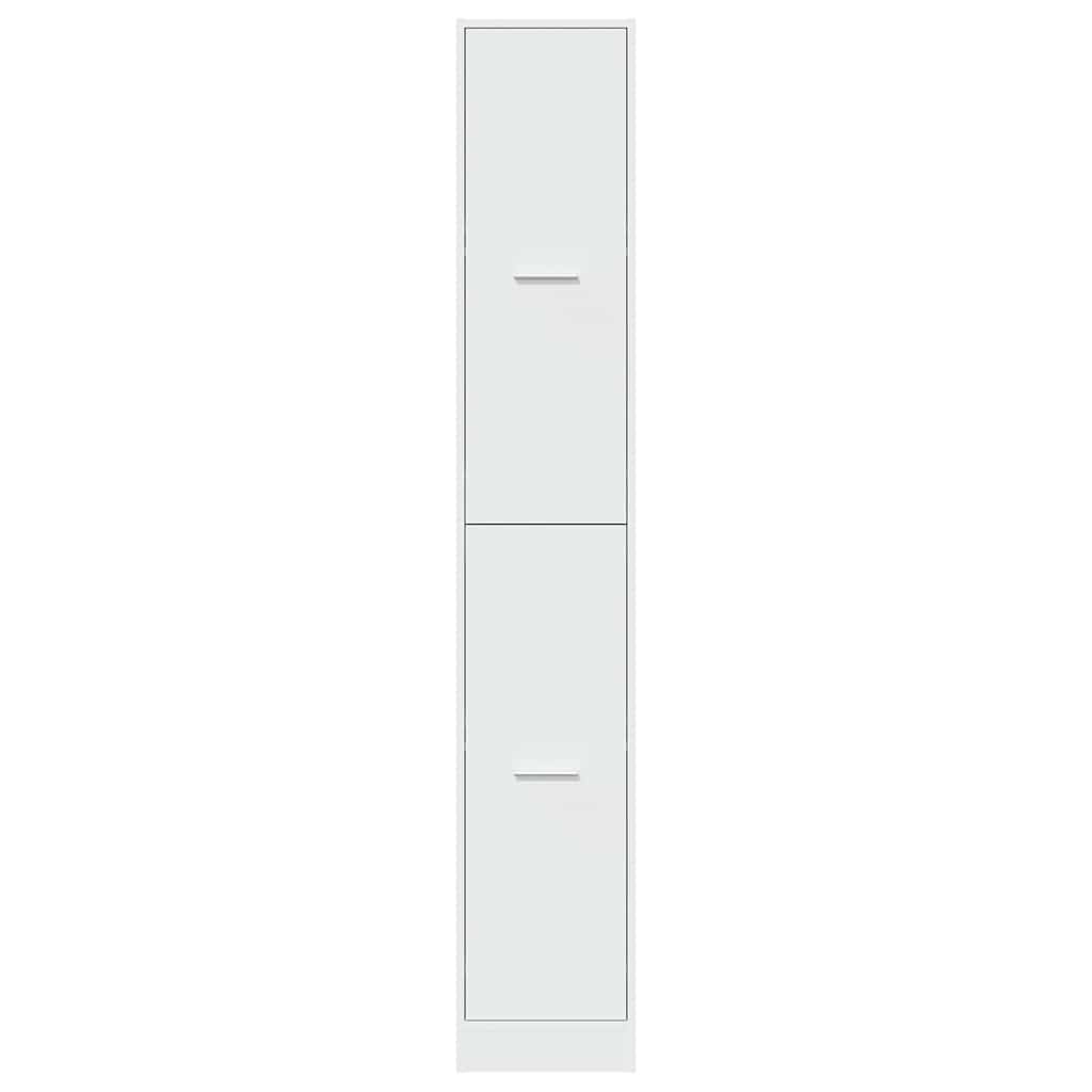 Mobiletto da Farmacia Bianco 30x41x174,5 cm Legno Agglomerato | homemem39
