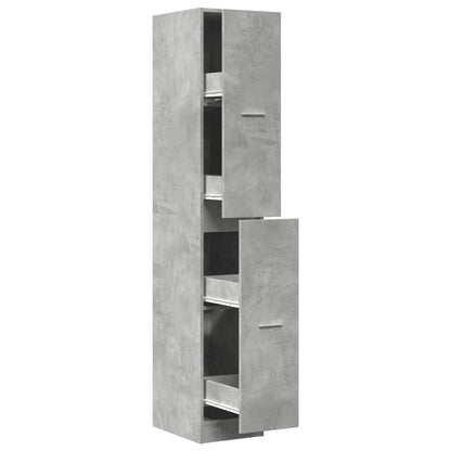 Armadietto da Farmacia Grigio Cemento 30x41x174,5 cm Truciolato | homemem39