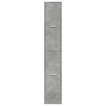 Armadietto da Farmacia Grigio Cemento 30x41x174,5 cm Truciolato | homemem39