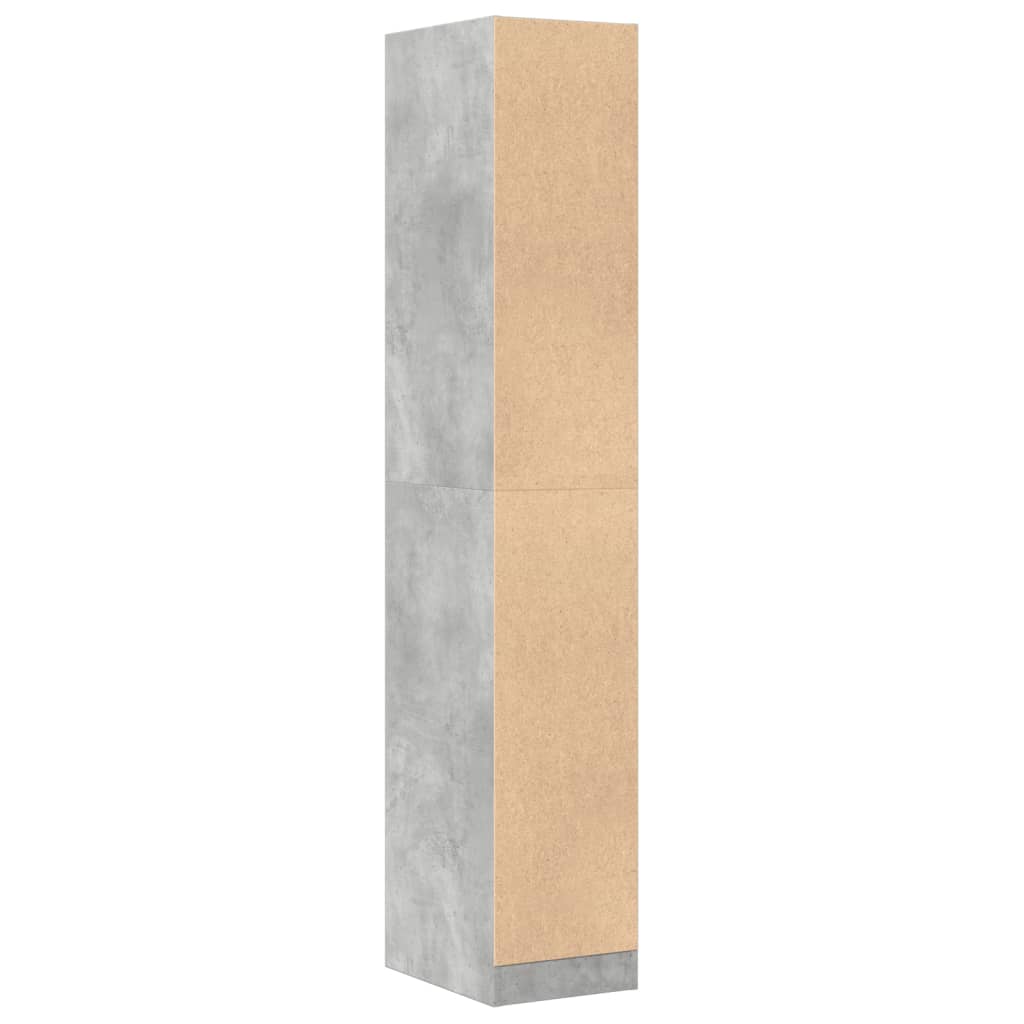 Armadietto da Farmacia Grigio Cemento 30x41x174,5 cm Truciolato | homemem39
