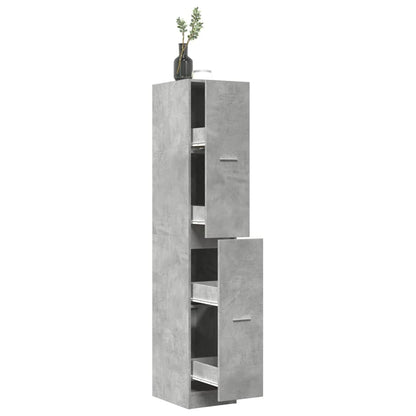 Armadietto da Farmacia Grigio Cemento 30x41x174,5 cm Truciolato | homemem39