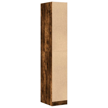 Armadietto da Farmacia Rovere Fumo 30x41x174,5 cm in Truciolato | homemem39