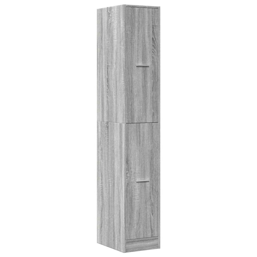 Armadietto da Farmacia Grigio Sonoma 30x41x174,5 cm Truciolato | homemem39