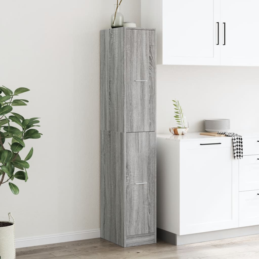 Armadietto da Farmacia Grigio Sonoma 30x41x174,5 cm Truciolato | homemem39
