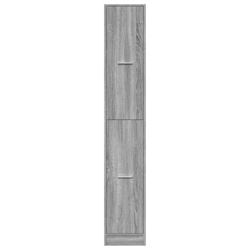 Armadietto da Farmacia Grigio Sonoma 30x41x174,5 cm Truciolato | homemem39