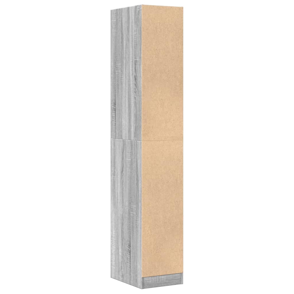 Armadietto da Farmacia Grigio Sonoma 30x41x174,5 cm Truciolato | homemem39