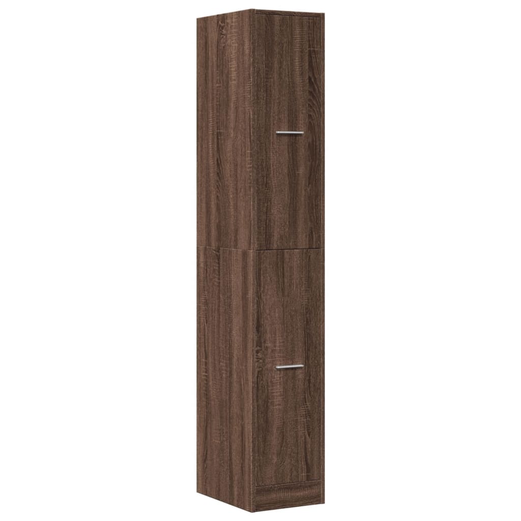 Armadietto da Farmacia Rovere Marrone 30x41x174,5 cm Truciolato | homemem39