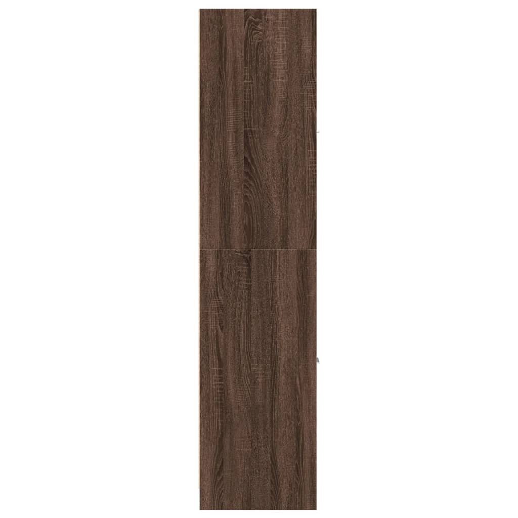 Armadietto da Farmacia Rovere Marrone 30x41x174,5 cm Truciolato | homemem39