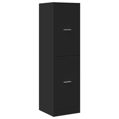 Armadietto da Farmacia Nero 40x41x144,5 cm in Truciolato | homemem39