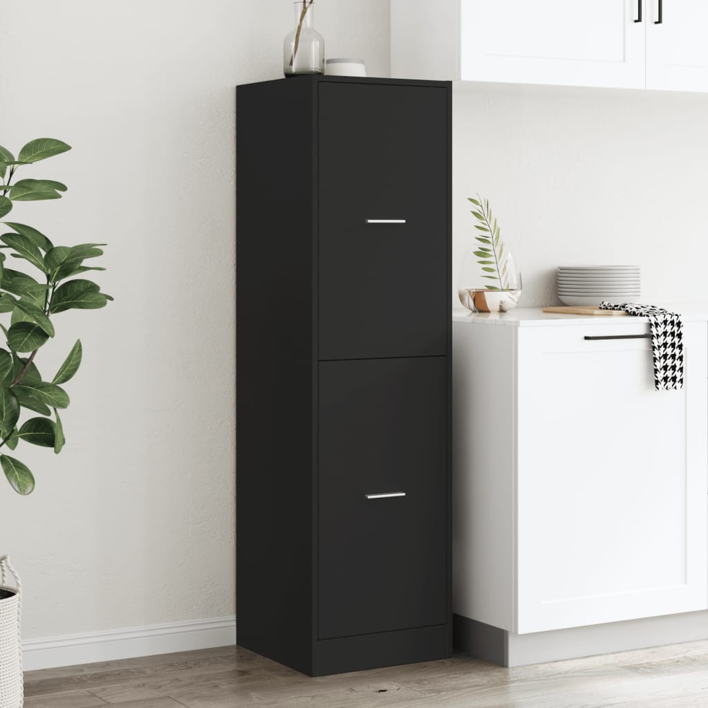 Armadietto da Farmacia Nero 40x41x144,5 cm in Truciolato | homemem39