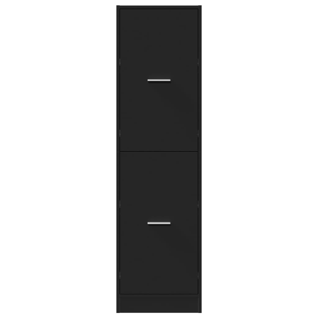 Armadietto da Farmacia Nero 40x41x144,5 cm in Truciolato | homemem39