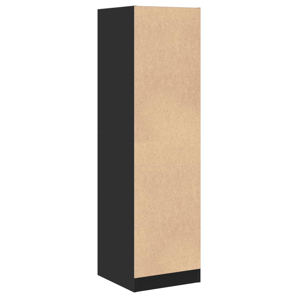 Armadietto da Farmacia Nero 40x41x144,5 cm in Truciolato | homemem39