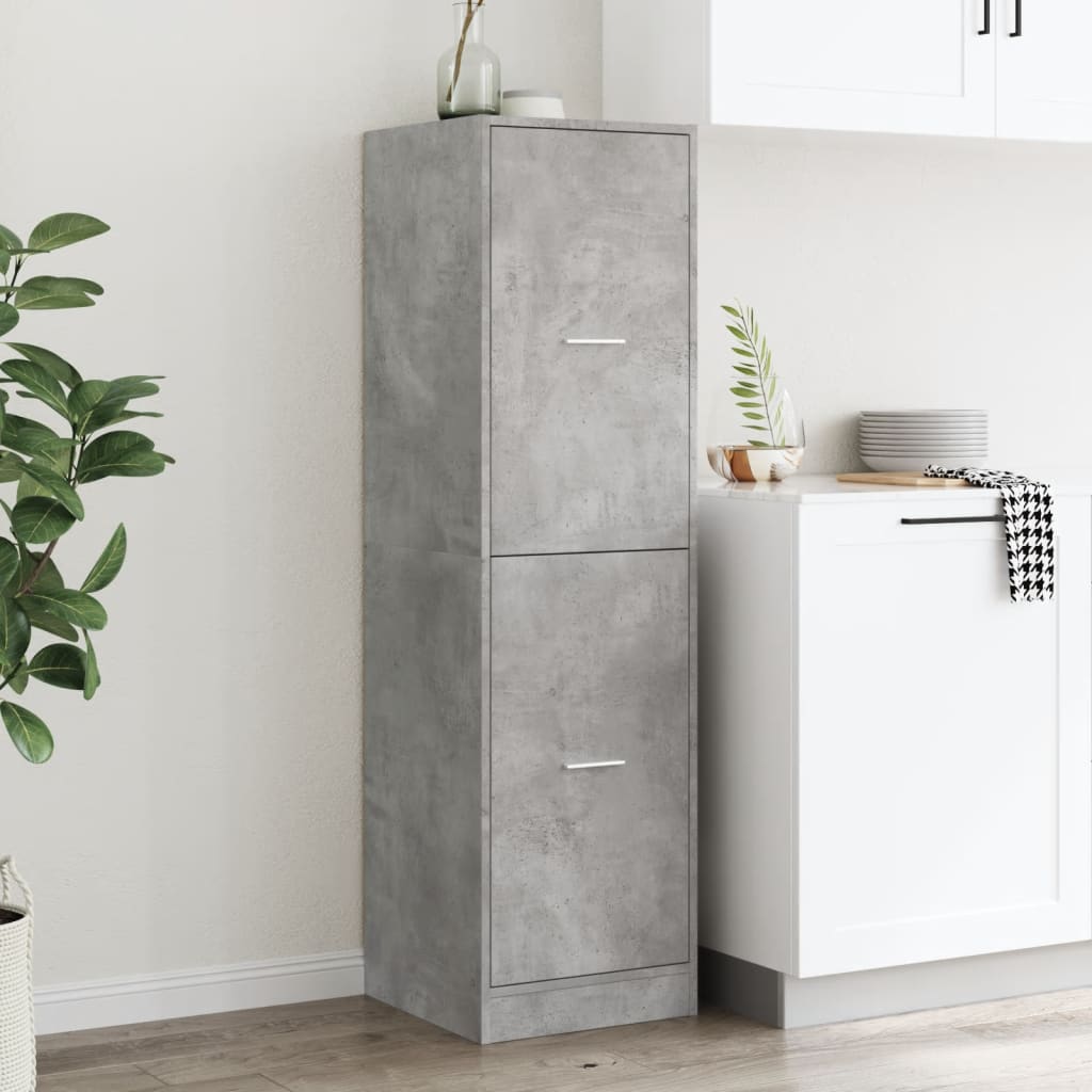 Armadietto da Farmacia Grigio Cemento 40x41x144,5 cm Truciolato | homemem39