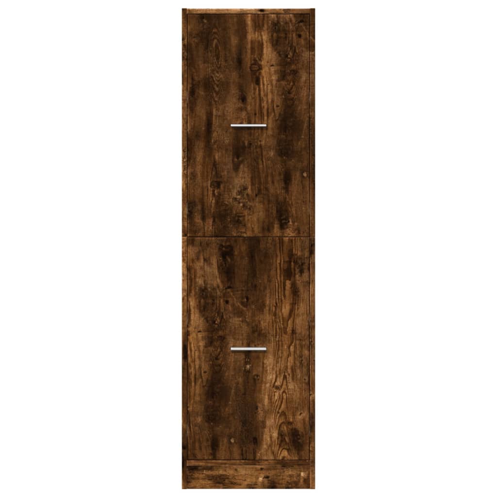 Armadietto da Farmacia Rovere Fumo 40x41x144,5 cm in Truciolato | homemem39
