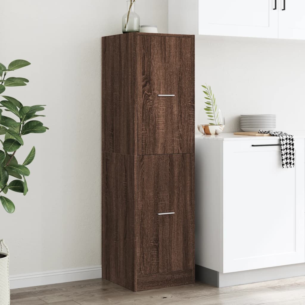Armadietto da Farmacia Rovere Marrone 40x41x144,5 cm Truciolato | homemem39