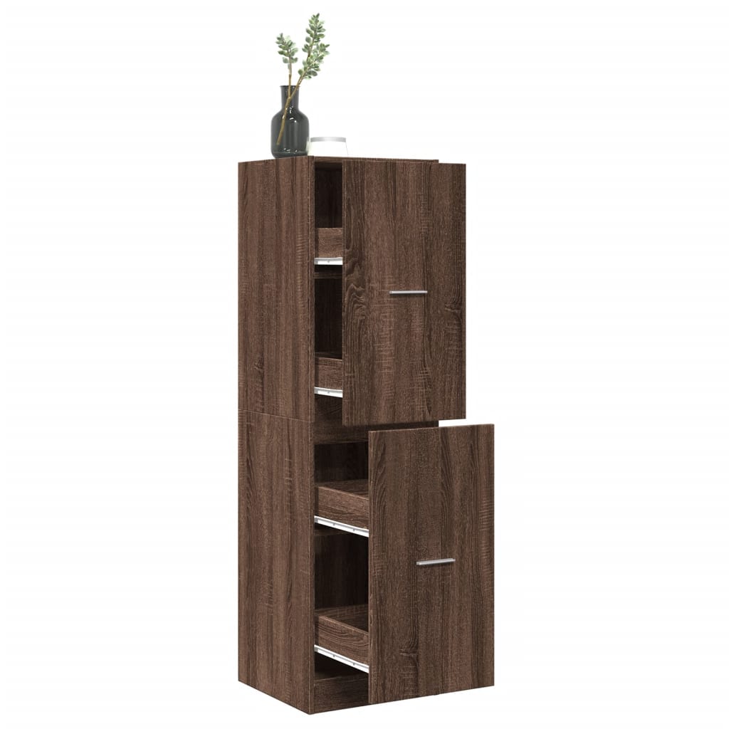Armadietto da Farmacia Rovere Marrone 40x41x144,5 cm Truciolato | homemem39