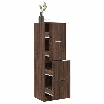 Armadietto da Farmacia Rovere Marrone 40x41x144,5 cm Truciolato | homemem39