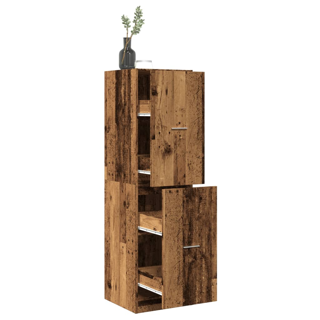 Armadietto da Farmacia Legno Vecchio 40x41x144,5 cm Truciolato