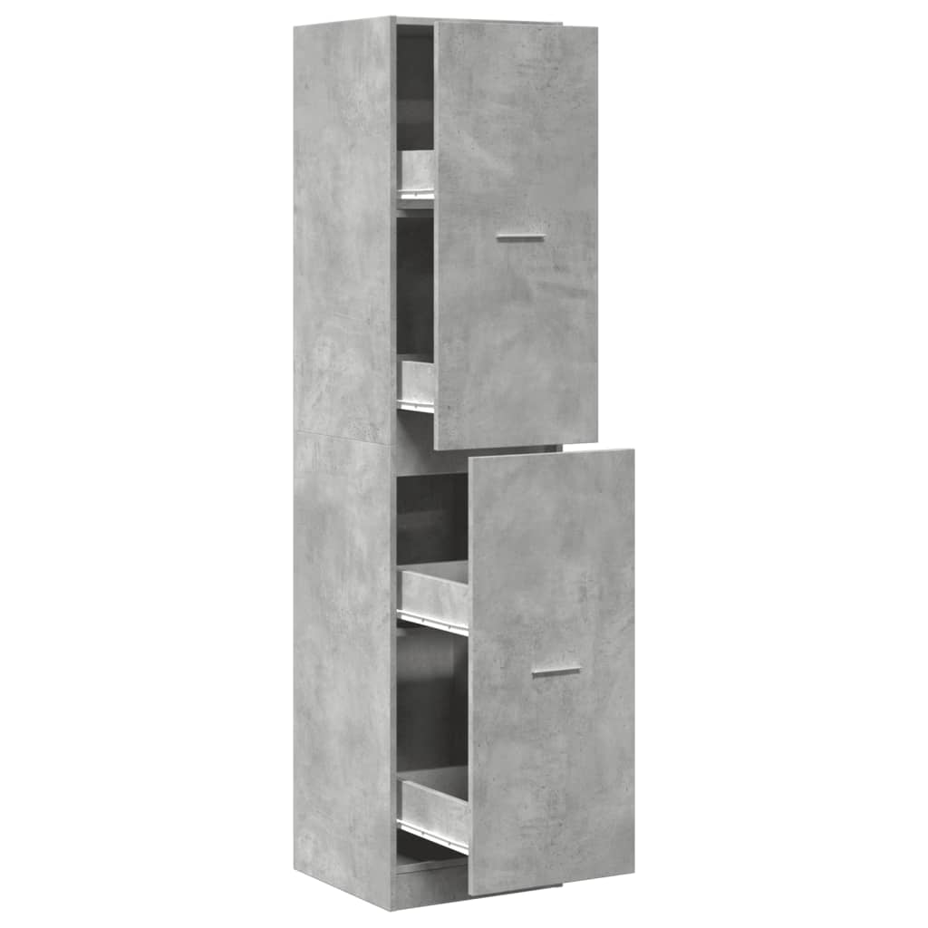 Armadietto da Farmacia Grigio Cemento 40x41x174,5 cm Truciolato | homemem39