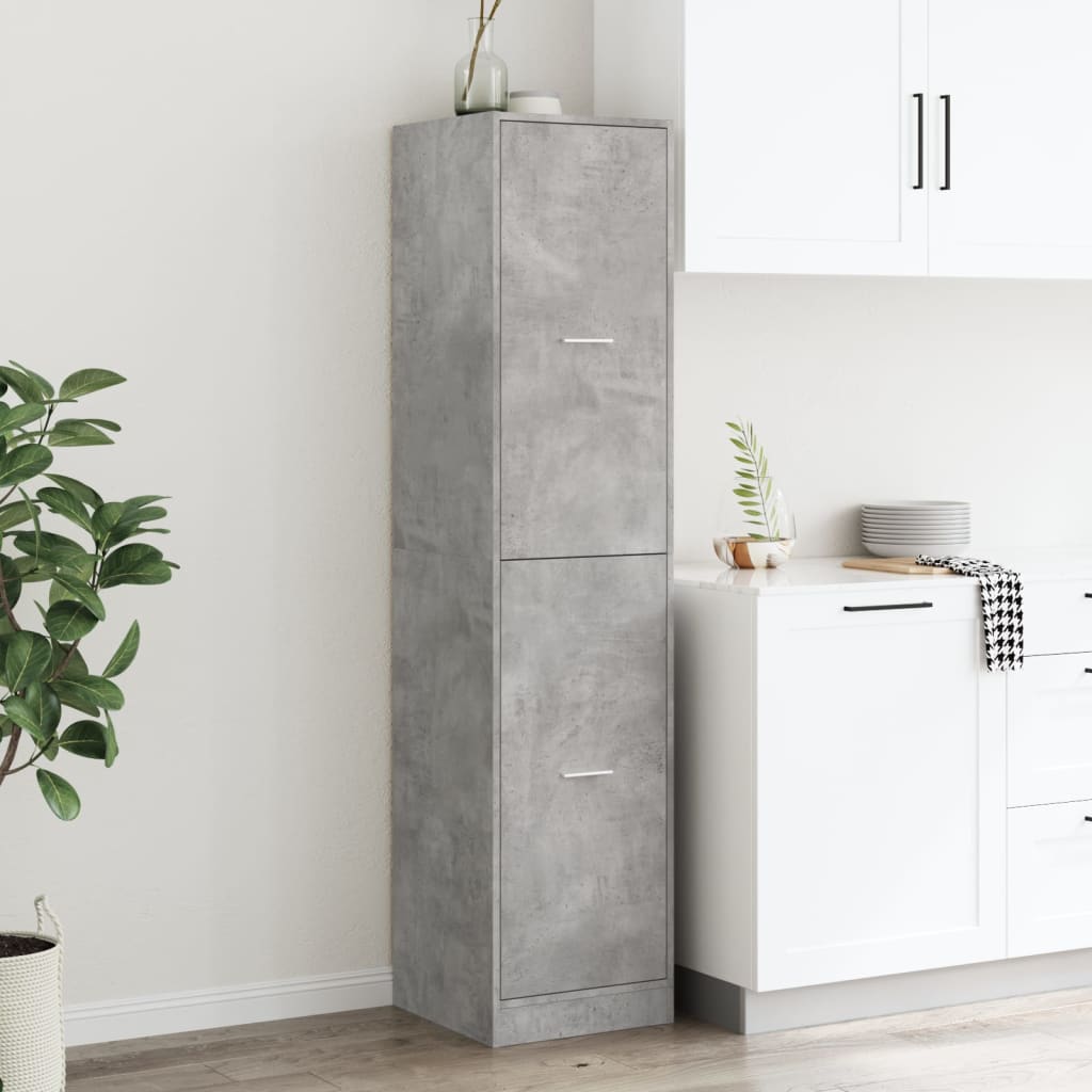 Armadietto da Farmacia Grigio Cemento 40x41x174,5 cm Truciolato | homemem39