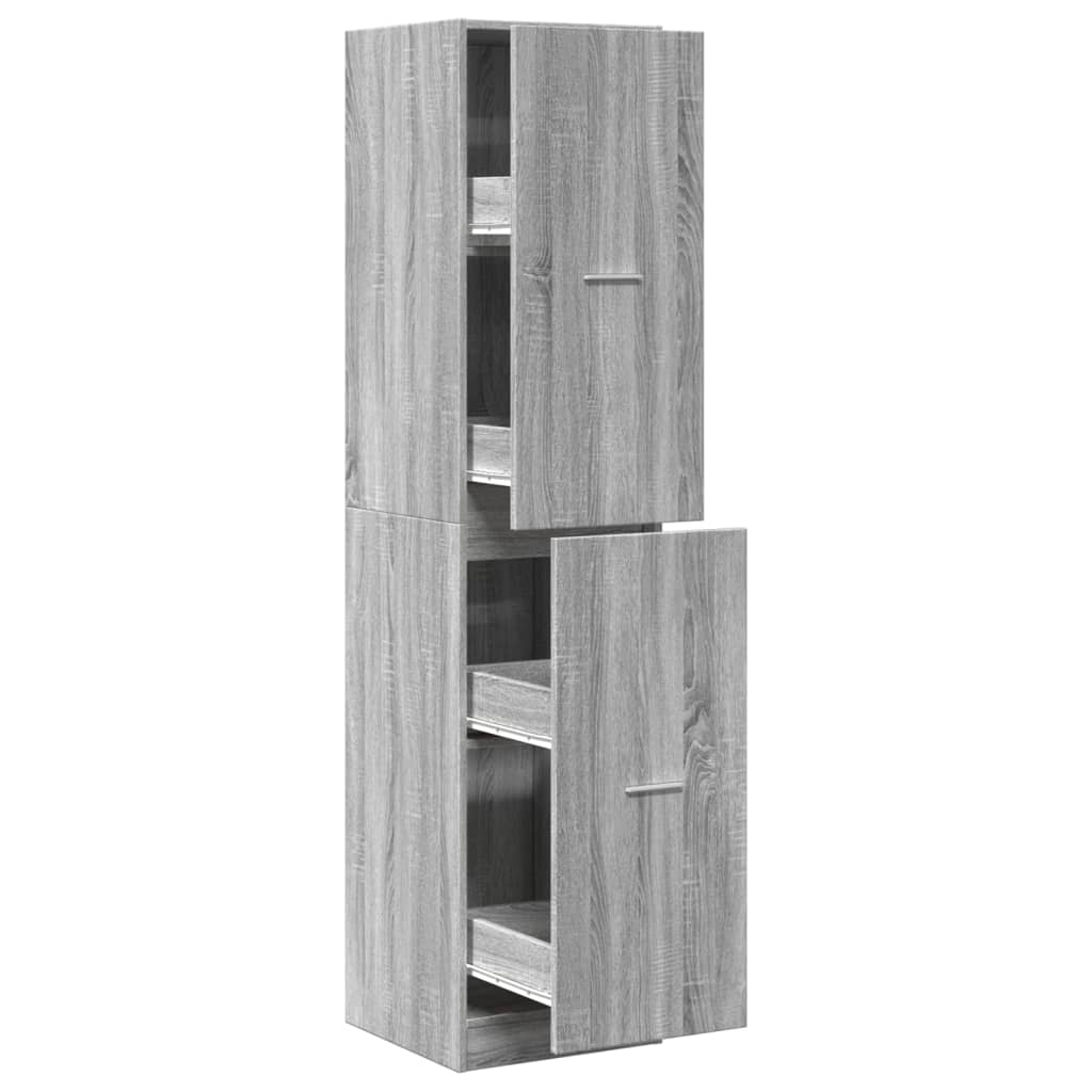 Armadietto da Farmacia Grigio Sonoma 40x41x174,5 cm Truciolato | homemem39