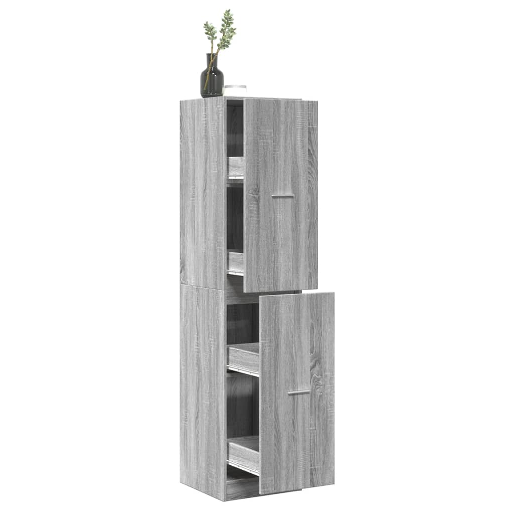 Armadietto da Farmacia Grigio Sonoma 40x41x174,5 cm Truciolato | homemem39