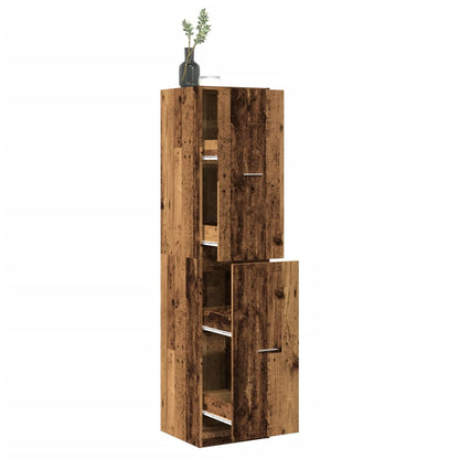 Armadietto da Farmacia Legno Vecchio 40x41x174,5 cm Truciolato | homemem39