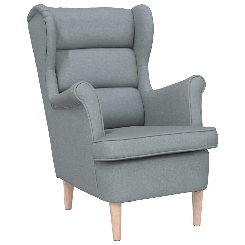 Poltrona Grigio Chiaro 74x84x100 cm in Tessuto | homemem39