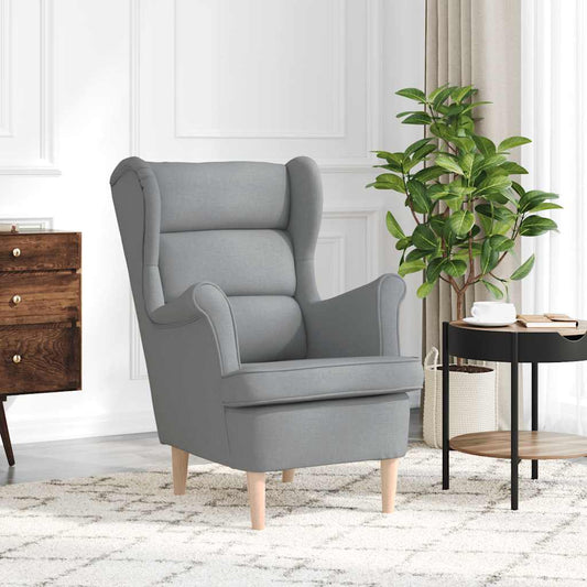 Poltrona Grigio Chiaro 74x84x100 cm in Tessuto | homemem39